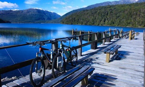 Biking the beautiful lakes and mountains of the Argentine Lake District