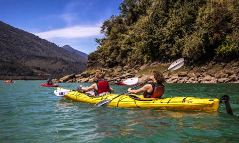 Sea kayaking, Reloncavi Fjord, Chile