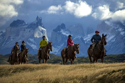 Horse riding in Torres del Paine, Patagonia, Chile