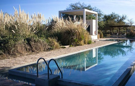Pool and spa at the lodge, Explora Atacama, Chile