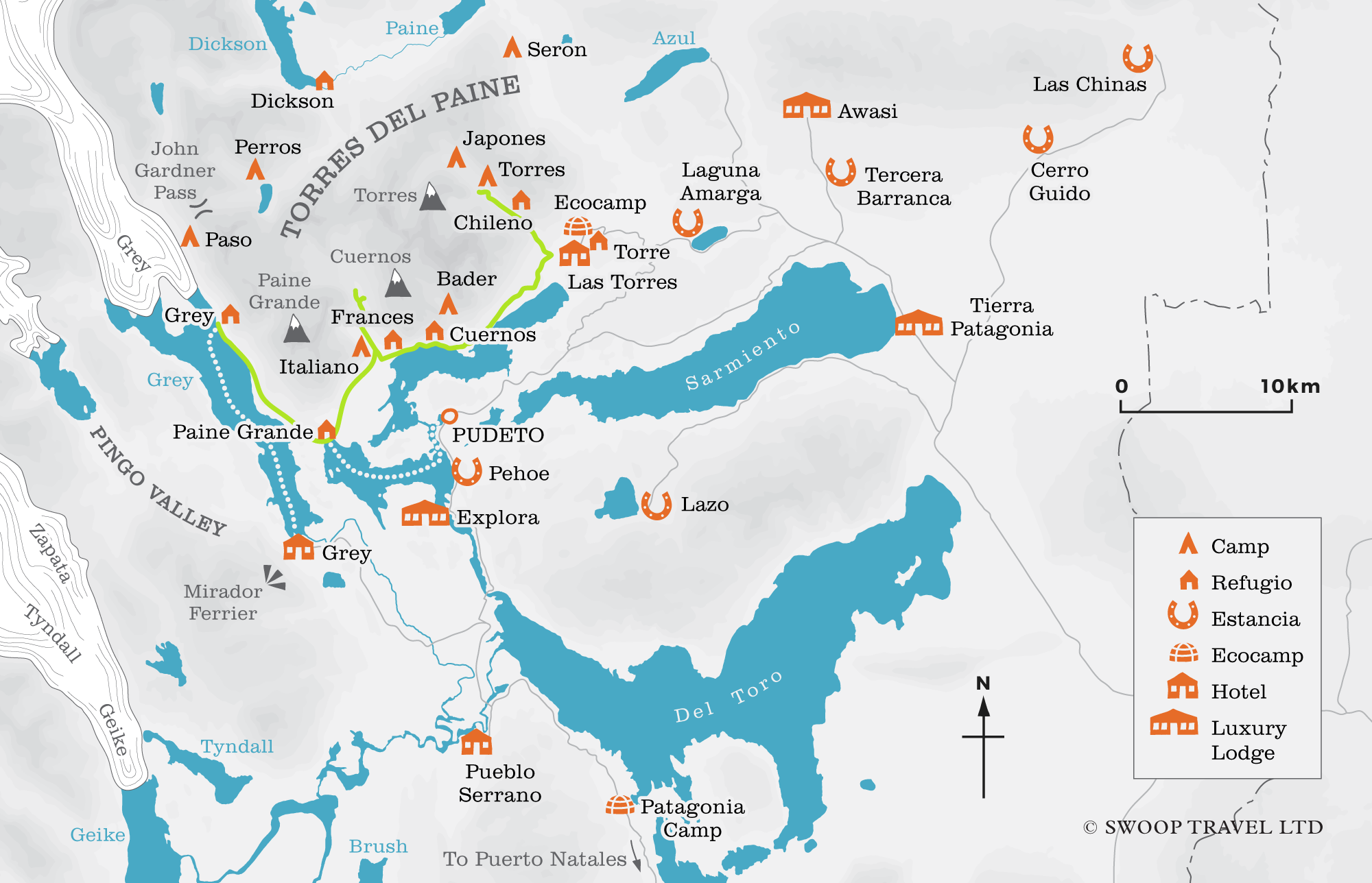 Torres Del Paine Map Torres Del Paine Map | Discover The National Park With Swoop