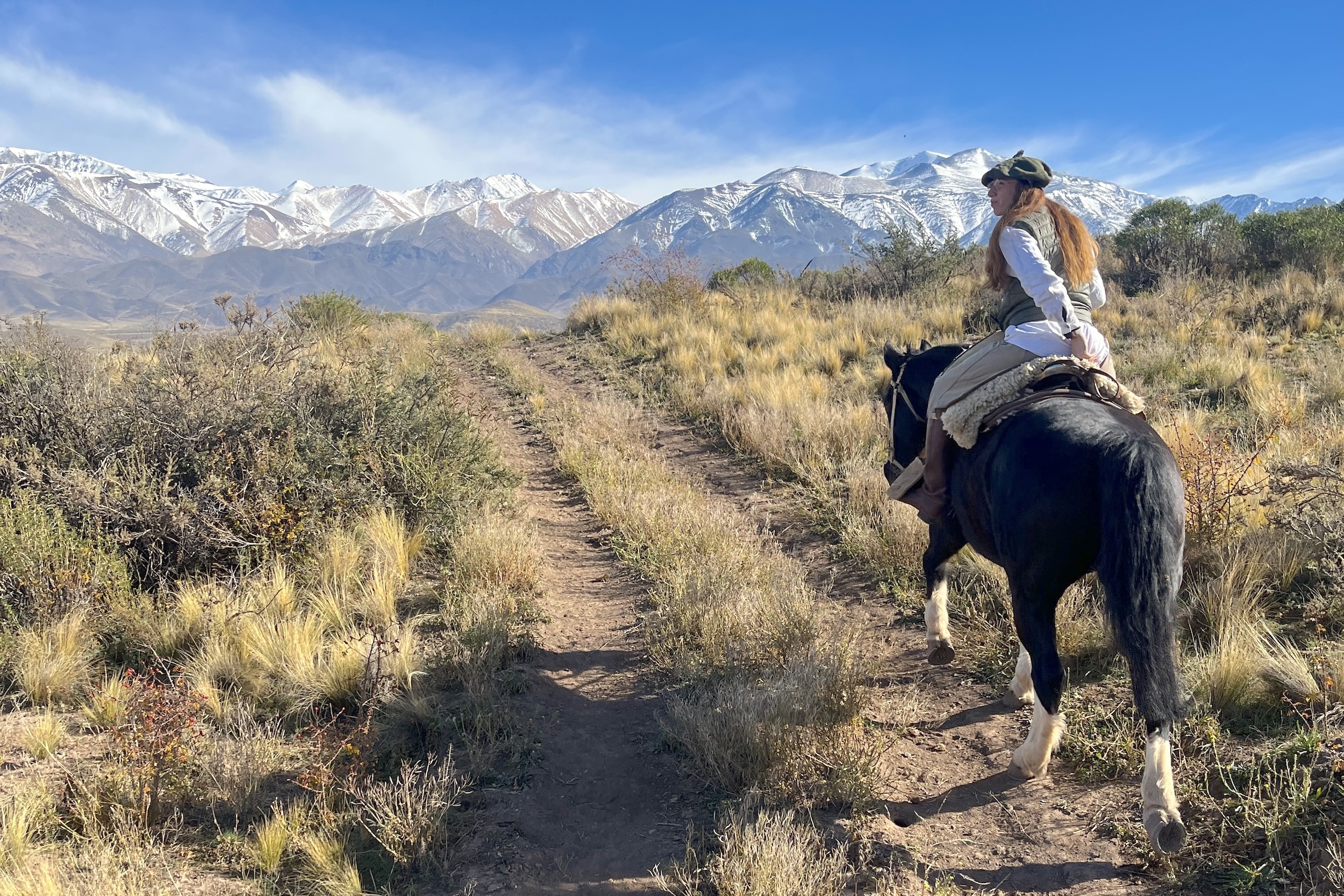 Horse riding from a Patagonian estancia