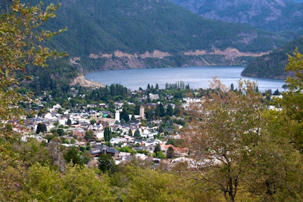 View of San Martin de los Andes, Argentine Lake District
