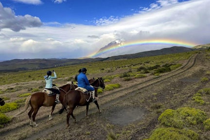 Horseriding at Estancia Dos Elianas, Patagonia